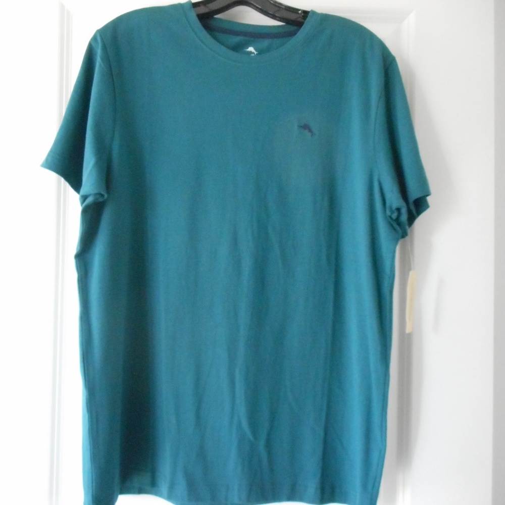 Tommy Bahama Men's Sleepwear Crew Neck Top, Teal